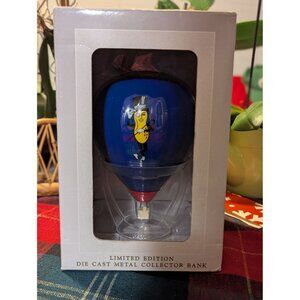 Limited Edition Mr. Peanut Die-Cast Metal Collector Bank Hot Air Balloon Design